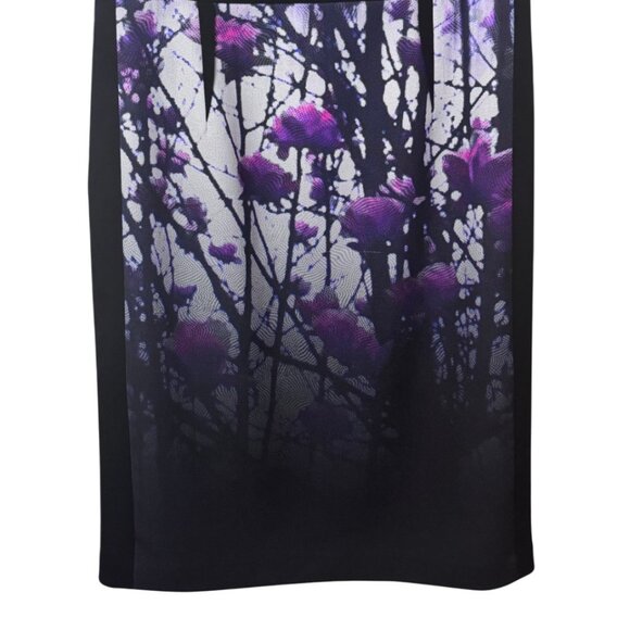 Rickie Freeman for Teri Jon ombre floral midi dress size 10 - Picture 3 of 9